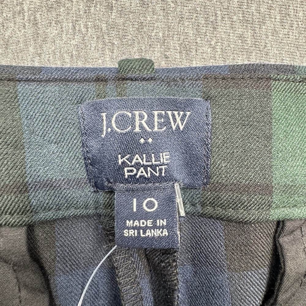 J Crew Kallie Pant Plaid Kallie Pant Blackwatch Tartan Sz 10 Fit 32x28 Office - Picture 6 of 16